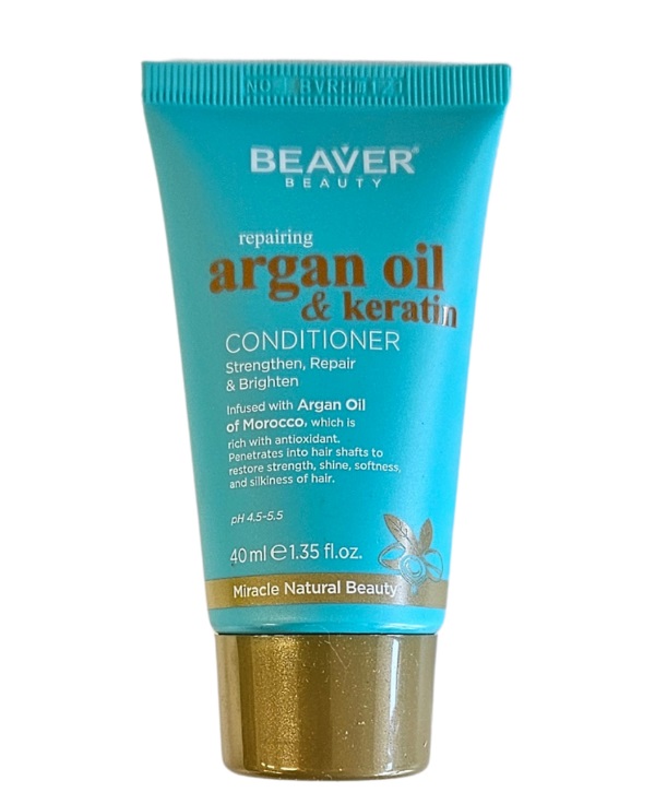 BEAVER ACONDICIONADOR REPARADOR CON ACEITE DE ARGAN Y QUERATINA 40 ML