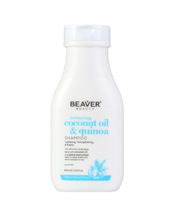 BEAVER CHAMPU HIDRATANTE CON ACEITE DE COCO Y QUINOA 60 ML